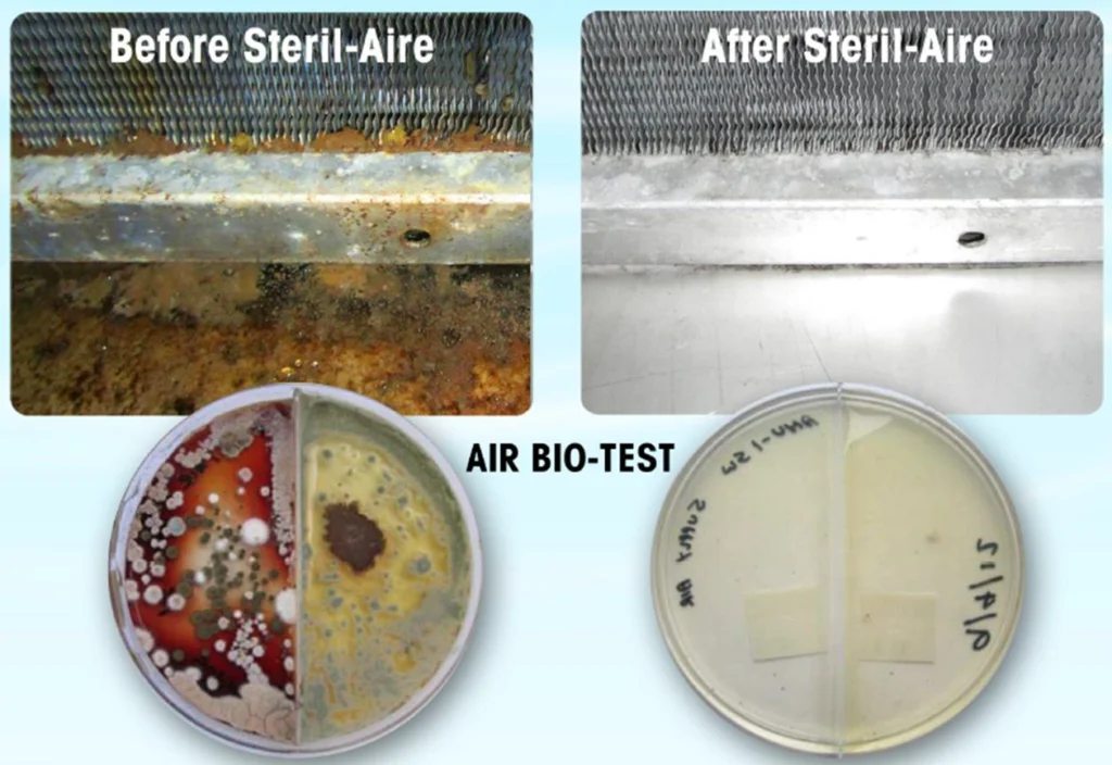 Air Bio Test Steril-Aire effectiveness